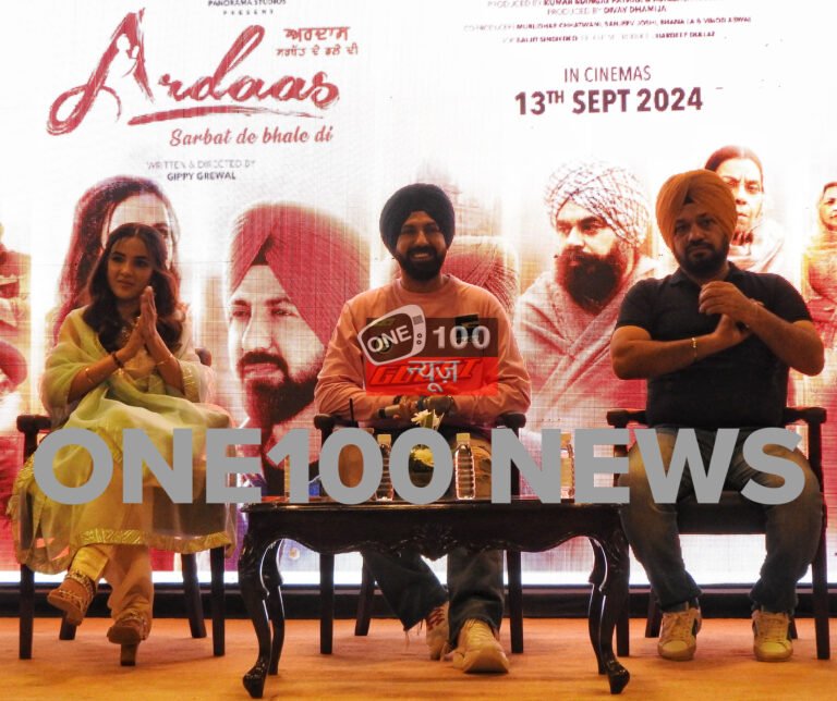 Jasmin Bhasin, Gippy Grewal, Gurpreet Ghuggi Promotes ‘Ardaas Sarbat De Bhale Di’ in New Delhi