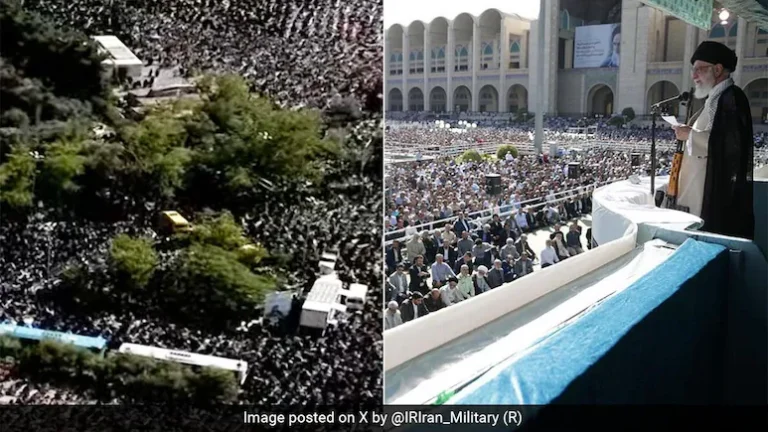 ईरान के खामेनेई का पहला सार्वजनिक भाषण