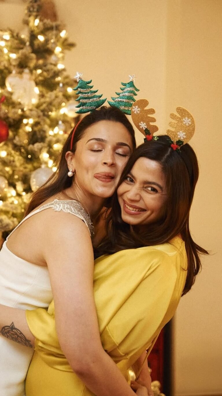Alia Bhatt Celebrates White-Themed Christmas with Family and Friends